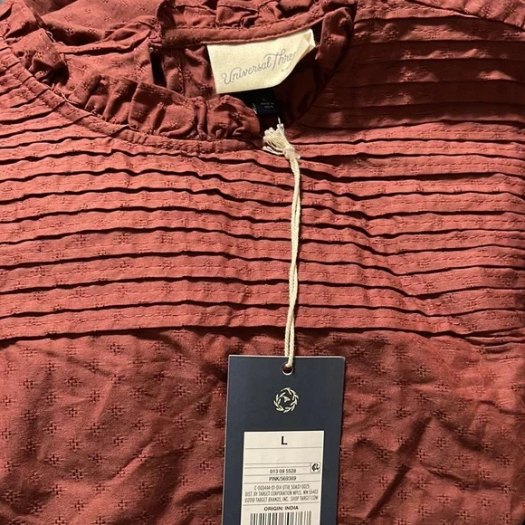 New universal thread Prairie vintage cotton Women size large dress With … - Picture 3 of 4